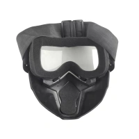 Маска-очки защитная, трансформер, прозрачная-2 оптом